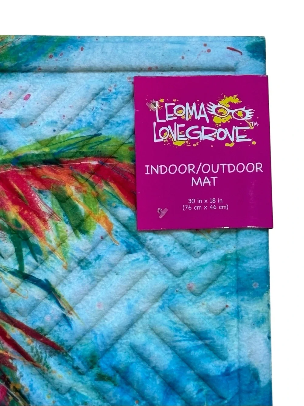 Leoma Lovegrove Indoor Outdoor Tropical Palm Tree Door Mat NWT